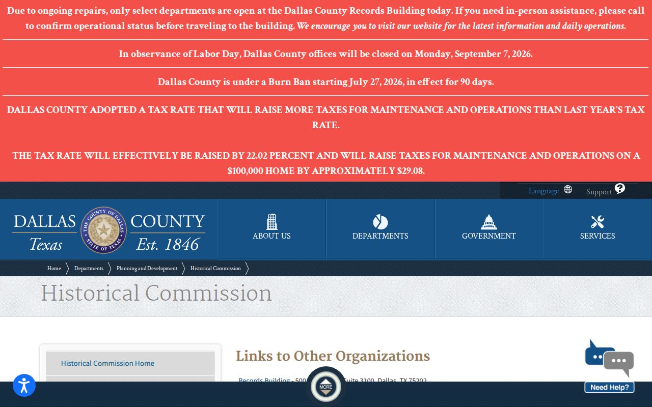 Richardson city directory research source on Dallas County historical links