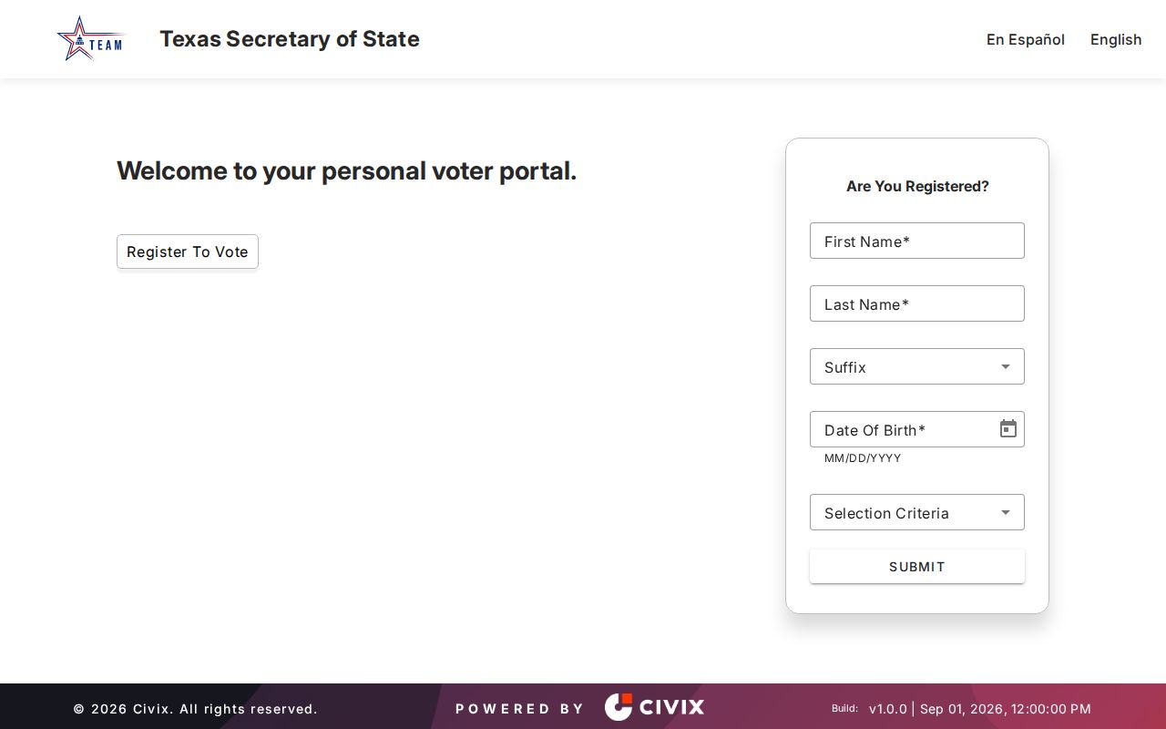 Richardson residents directory Texas My Voter Portal search
